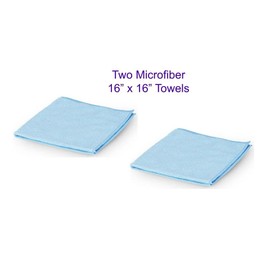 Leather CPR Cleaner & Conditioner Lint-Free 16 Inch Microfiber Towel (2 Pack). Covers Leather Surfaces Quickly and Easily While Using Less Cream. Washable & Reusable