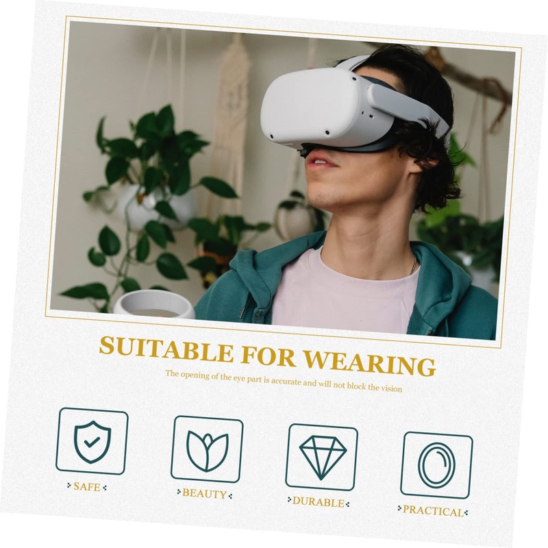 COHEALI Adjustable VR Eye Mask Cover Breathable Sweat Guard for
