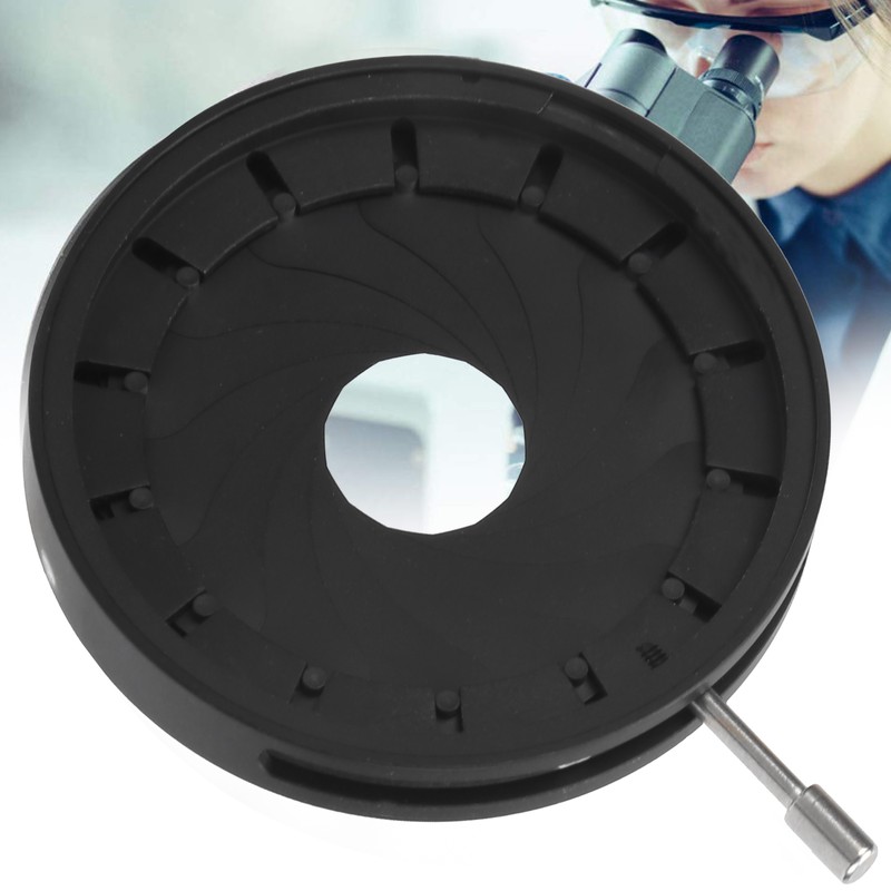 SK34 Adjustable Iris Aperture Diaphragm Module Condensor Optical Diaphragm for