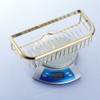 Beelee Wall Mounted Golden Brass Bathroom Commodity Shelf Shower Caddy