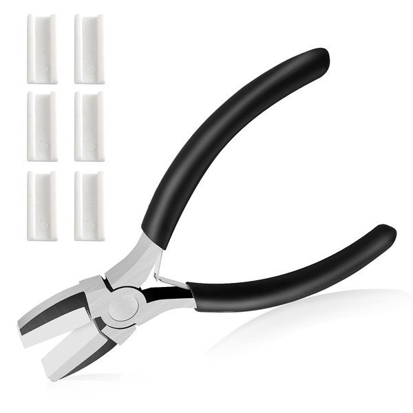 Nylon Jaw Pliers for Jewelry Making with 6 Replaceable Pliers