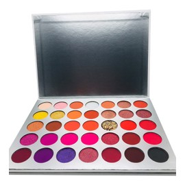 2Chique Boutique Eyeshadow Makeup Palette 35 Matte and Shimmer Colors Long Lasting and High Pigment (Style 38 Shimmer)