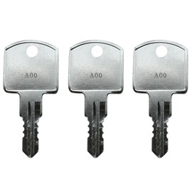 KeyPower (3) A00 - A24 Keys for Husky Tool Box Home Depot Toolbox, Works on Tool Chest and Cabinet Locks, Pre-Cut to Key Code (A07)