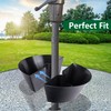 EBaokuup Umbrella Planters - Half Circle Planter Pots with Umbrella