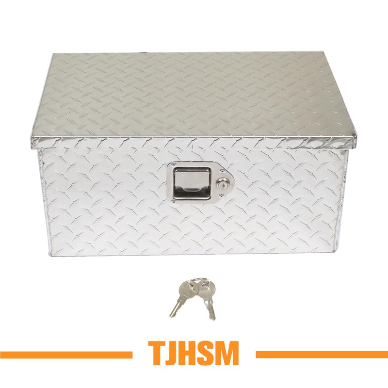 TJHSM 20 Inch Silver Heavy Duty Aluminum Tool Box with