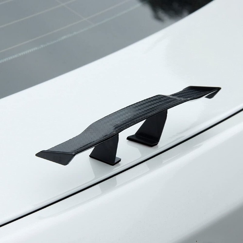 Genérico Mini Spoiler para Auto Tipo Fibra de Carbono, alerón