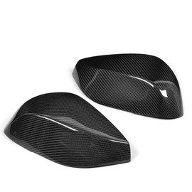 Meyffon Real Carbon Fiber Mirror Cap Covers Compatible with 2014-2020 Infiniti Q50 Q50S Door Rearview Mirror Cap Left and Right