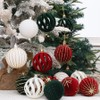 Shatterproof Christmas Ornaments Set – 6/12pcs Velvet Christmas Tree Hanging