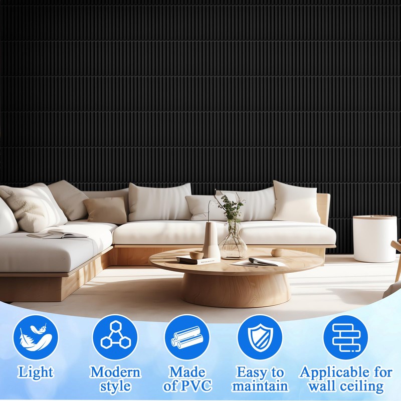 Nuanchu 32 Pcs 3D Wall Panels for Interior Wall Decor,