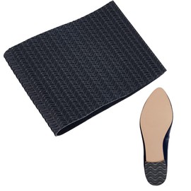 AHANDMAKER Rubber Soling Sheet, Non-Slip Black Shoe Heel Pads, 2.5mm Thick, Repair Replacements for Heel