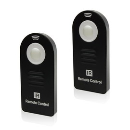 Foto&Tech 2 PCS IR Wireless Shutter Release Remote Control Compatible with PENTAX Q, PENTAX DSLR 645Z,645D,K-5 II,K-5 II s,K-1,K-3 II,K-3,K-50,K-30,K-S2,K-S1,Q-S1,K-500,X-5,K-m,K-5,K-7 with Velvet Bag