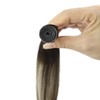 Full Shine Genius Weft Hair Extensions Human Hair Color Darkest