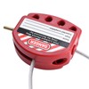 Patioer Lockout Tagout Cable Lock, 1/4" x 6ft Adjustable Cable