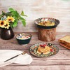 YA JU Mandala Dinnerware Sets (12 Pcs) Serves 4, Buffet