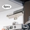Baoblaze 6 Pack Close Damper for Cabinet Doors/Compact/Close Cabinet Adapter/Hardware
