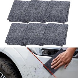 6Pcs Nano Sparkle Cloth Car Scratch Remover - Advanced Nano Sparkle Scratch Car Remover, Easily Removes Small Scratches, Swirls, Residue, Water Spots - Restores Car Paint to Original, Polishing Shine