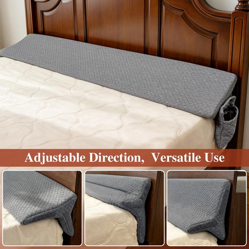 JZHLLA Triangle Bed Gap Filler Queen, Prevent Items from Falling