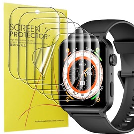 Blueshaweu Screen Protector Compatible with FeipuQu Smartwatch R30 Pro 1.83 Inches, HD Clear Flexible TPU Screen Protector [Pack of 6] for FeipuQu R30 Pro Smartwatch (Transparent)