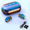 TWS Bluetooth 5.2 Wireless Earbuds Waterproof Headphone LED Display, Open