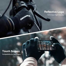 DRYMILE Guantes Impermeables Hyla - Guantes De Lana De Mezcla Para Nieve, Cálidos, Para Pantallas Táctiles, Para Hombre Y Mujer - Ideales Para Trabajar, Hacer Senderismo, Esquiar, Correr, Andar En Bic