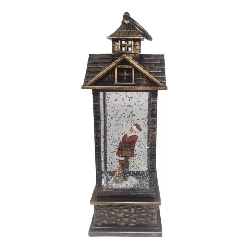 Santa Claus Farol Navideño Santa Claus Luz Led Musical Adornos