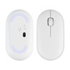 Wireless Mouse White 2.4G BT Mode Ultra Slim Silent Optical