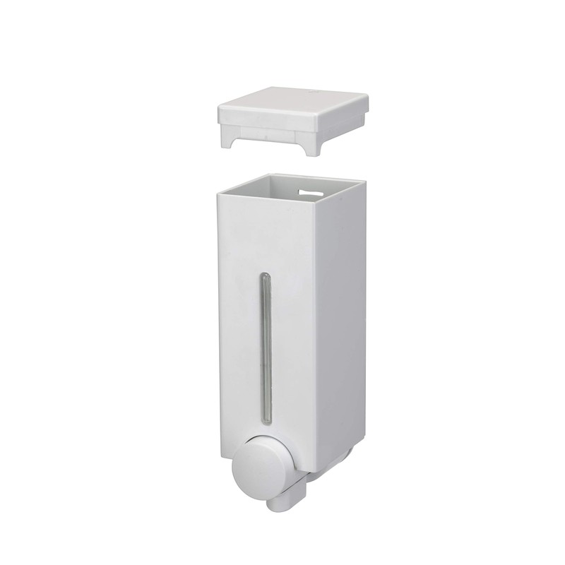 Croydex Slim Line Wall Mounted Soap Dispenser, White, One Size