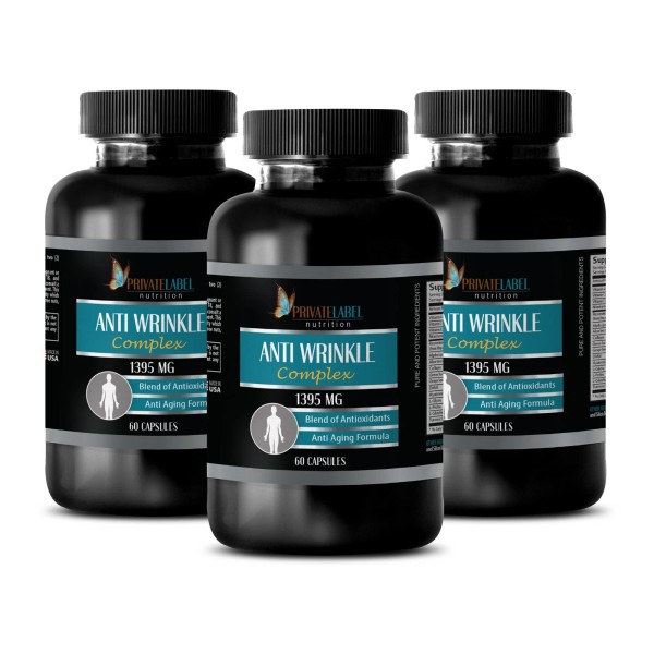 PRIVATE LABEL ANTI-WRINKLE COMPLEX - 3 Bottles (180 Caps) -