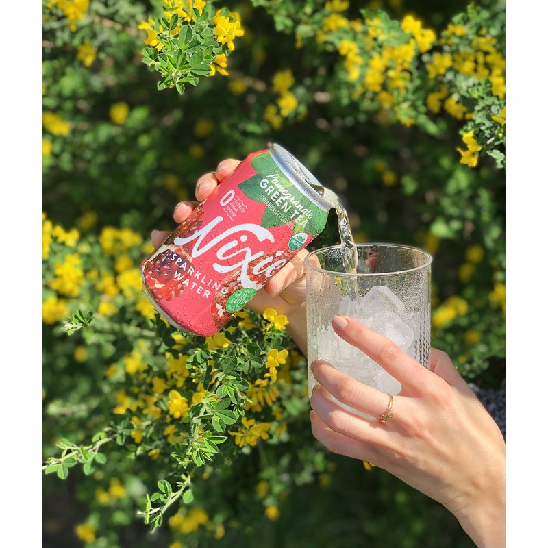 Nixie Sparkling Water, Pomegranate Green Tea | 12 fl oz