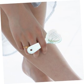 Healeved 6pcs Heart Shaped Foot File Brush Multi-functional Callus Remover for Pedicure Care Ergonomic Design for Smooth Feet Random Colors