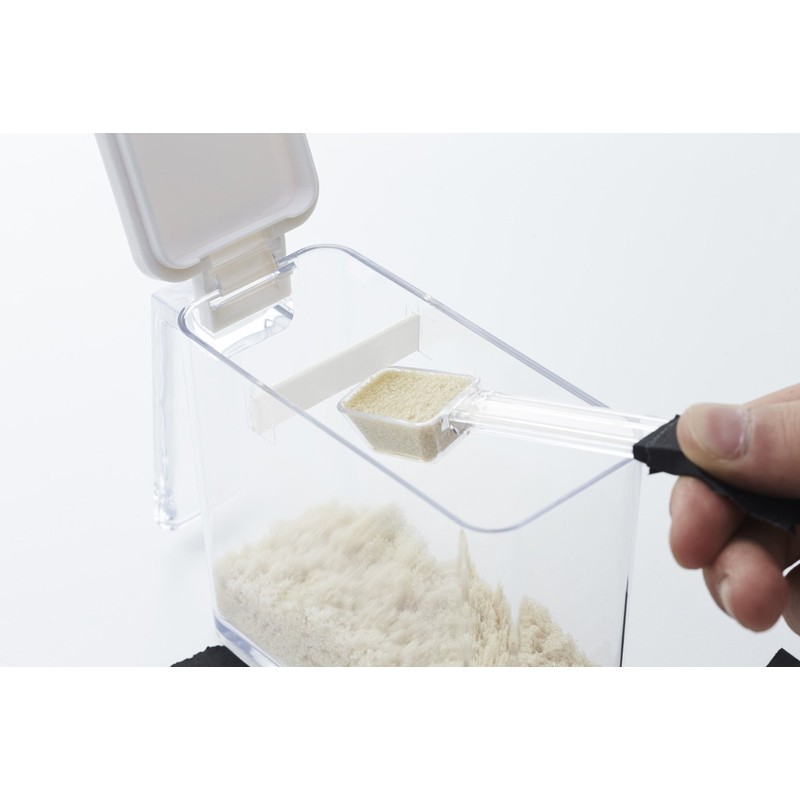 Yamazaki Industries 2886 Seasoning Stocker, Aqua S, White