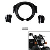 TCT-MOTORPARTS Gloss Black Front Headlight Bezel Upper Fairing Cover Mask
