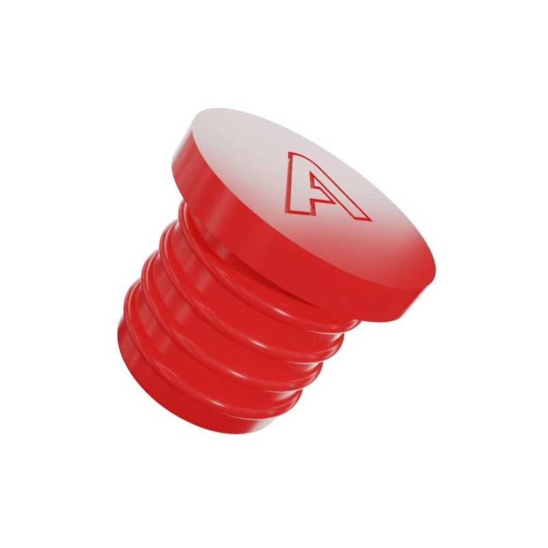 32mm / 1-1/4 inch Red Plastic Blanking End Cap Bung