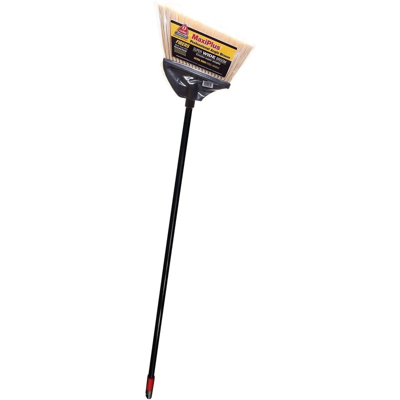 O-cedar 91351EA MaxiPlus Professional Angle Broom, Polystyrene Bristles, 51-Inch Handle,