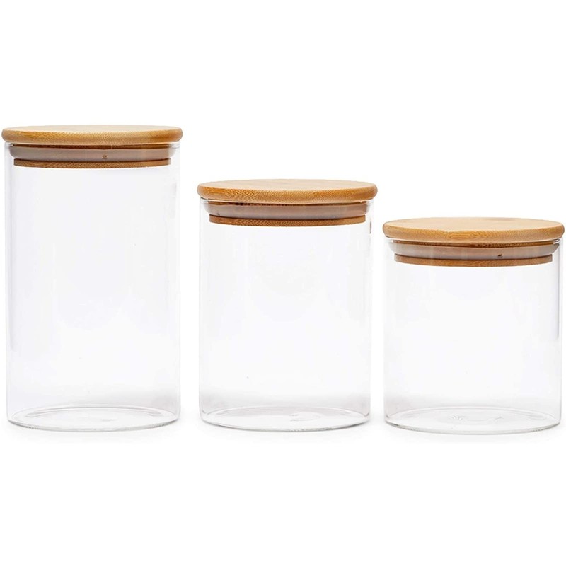 Juvale Assorted Glass Storage Jars - Airtight Container to Preserve