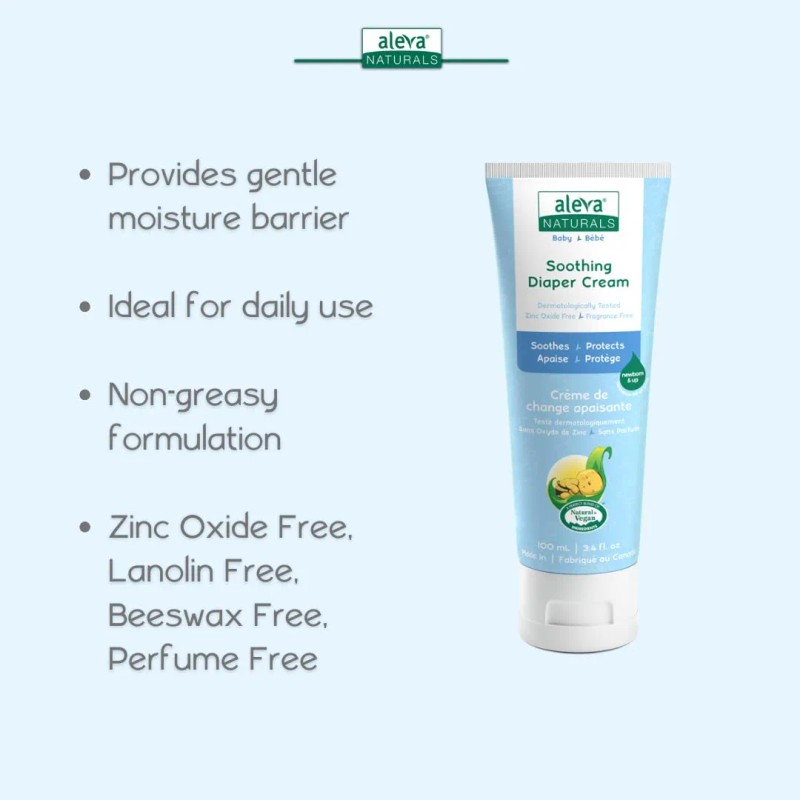 Aleva Naturals Crema Calmante Para Pañales De Bebé Para Reci