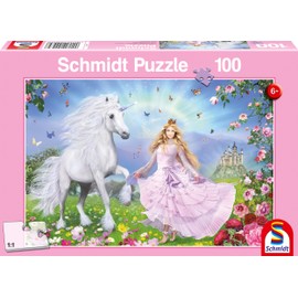 Schmidt Spiele 55565 Princess of Unicorns Jigsaw Puzzle 100 Pieces