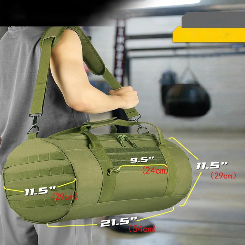 Tactical Duffle Bag Waterproof Gym & Travel Bag with MOLLE