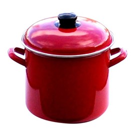 Uniware Enamel Deep Pot, 2.1 L, Red