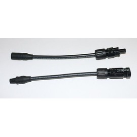 Win-Solar Solar Panel Power Cable Adapter MC3 Female to MC4 Male and MC4 Male to MC3 Male