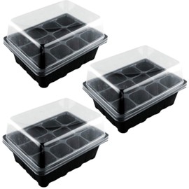 FMY Leiasnow Seedling Tray, Seedling Tray, Seedling Pot, Cuttings Pot, Sert Tray, Seeding Pot, Seeding Pot (Black)