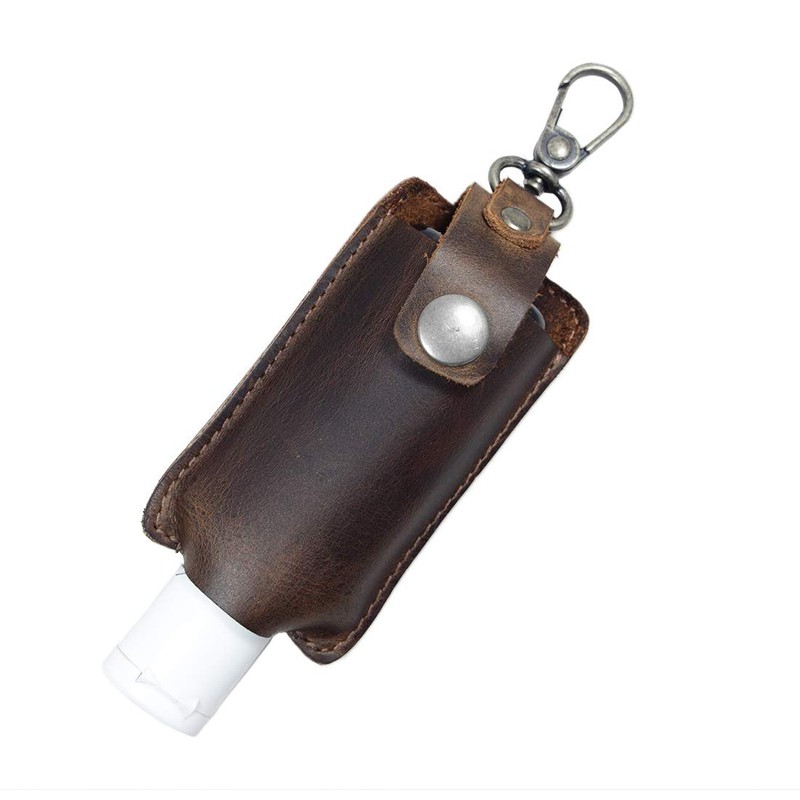 Hide & Drink, Hand Sanitizer Holder Handmade from Full Grain