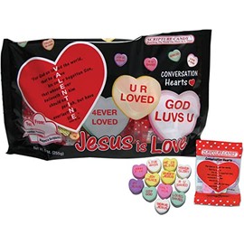 Scripture Candy, Conversation Hearts Bag with Inspirational Messages, 17 Count