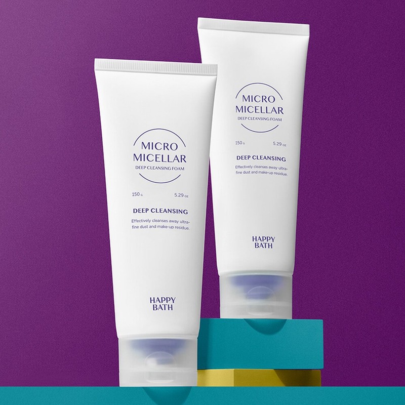 Happy Bath Micro Micellar Deep Cleansing Foam 150g Double Set