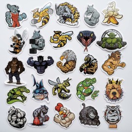 Animal Bodybuilding Stickers Fitness Muscle Training Bodybuilder Muscle Training Decal 50pcs