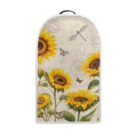 YUVAMAGIMO Sunflower Dragonfly Blender Dust Cover, Stand Mixer or Coffee Maker Appliance Cover, Anti Fingerprint Polyester Dust Proof Stain Resistant Blender Cover for Home Kitchen