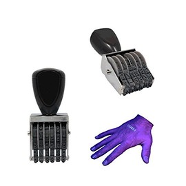 Cosco Industries, Inc Number Rubber Stamp - 6 Band Type 2 Font