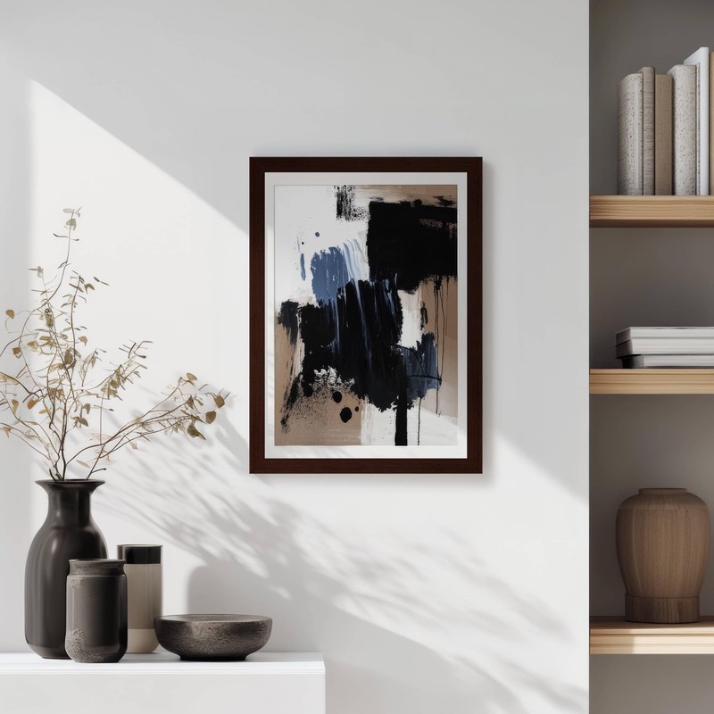 Wooden frame Quadrum FSC 13 x 18 cm grey