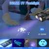 BORUIT V10 Small Powerful Flashlight with 365nm UV Black Light