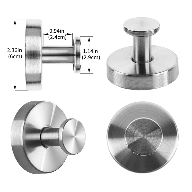 Xikangshun Suction Hooks for Bathroom, 304 Stainless Steel Waterproof Vacuum